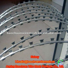 Galvanized and rot proof high quality razor barbed wire in store